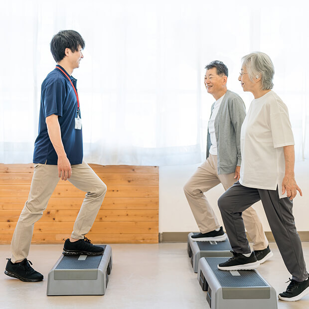 友人や家族と一緒にトレーニング